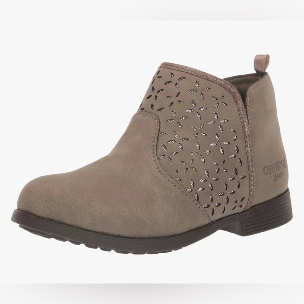 OshKosh B'gosh Taupe Cut-Out Ankle Boots